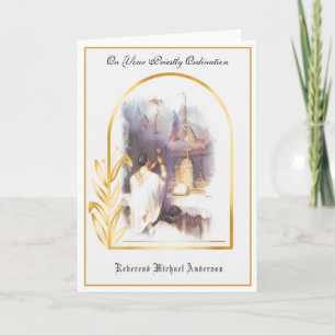 Catholic Priest Ordination Religious Jesus Card