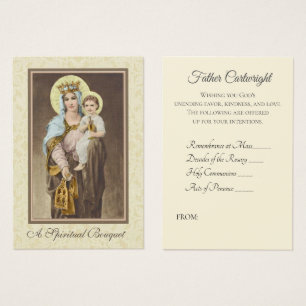 Catholic Priest Spiritual Bouquet Holy Cards
