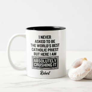 Catholic Priest Two-Tone Coffee Mug