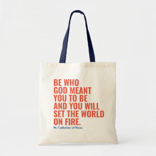 Catholic Quote Tote Bag   Confirmation Gift Idea