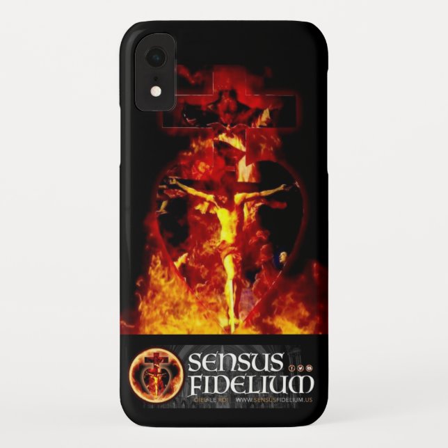 Catholic Religious Crucifix Holy Trinity Case-Mate iPhone Case (Back)