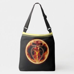 Catholic Religious Holy Trinity Jesus on the Cross Crossbody Bag