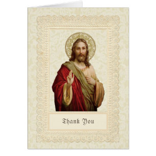 Catholic Religious Jesus   Funeral Thank You