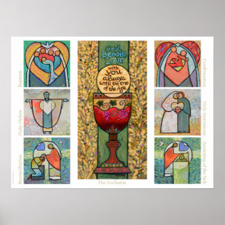 Catholic Sacraments Classroom Poster