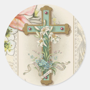 Catholic Sacred Heart of Jesus Classic Round Sticker