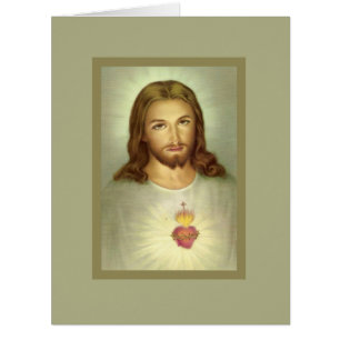 Catholic Sacred Heart of Jesus Funeral Thank You