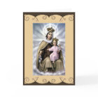 Catholic Saint Greeting card Our Lady of Mt.Carmel