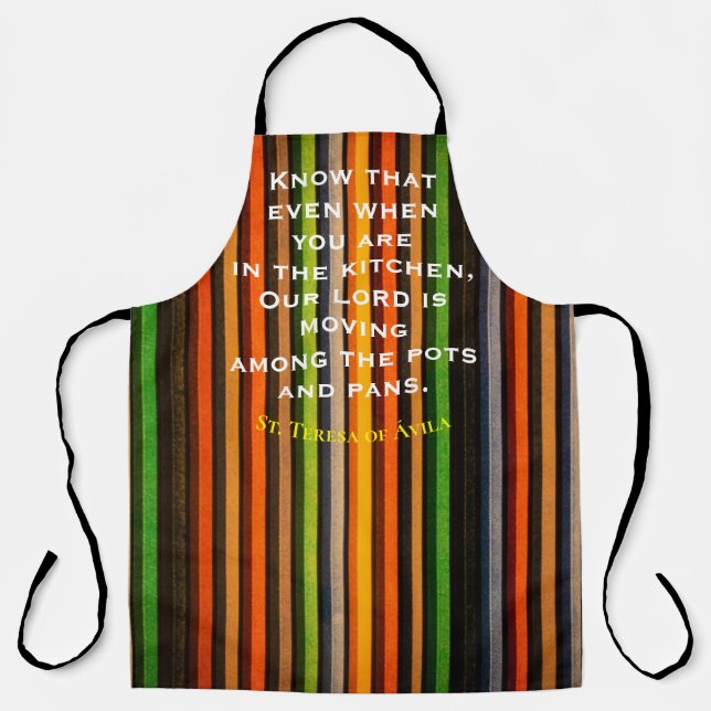 Catholic Saint Quote Apron (Front)