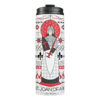Catholic Saint Thermal Tumbler: St. Joan of Arc Tumbler