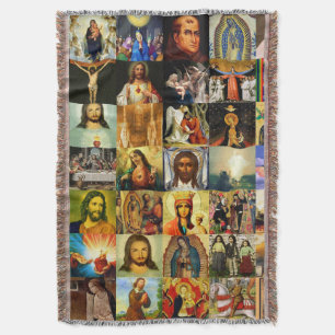 Catholic Saints Throw Blanket