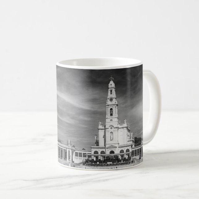 Catholic Sanctuary of Our Lady of Fatima, Portugal Coffee Mug (Front Right)