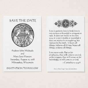 Catholic Save the Date Wedding Cards