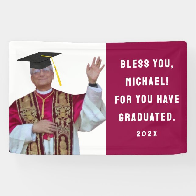 Catholic School Graduation Party Banner (Horizontal)