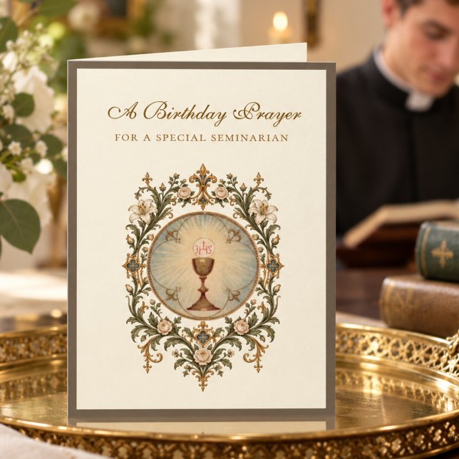 Catholic Seminarian Prayer Scripture Card (Creator Uploaded)