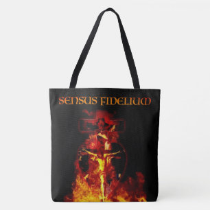 Catholic Sensus Fidelium Religious Crucifixion Tote Bag