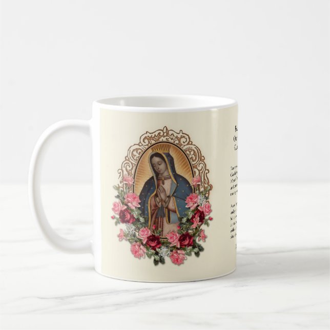 Catholic Spanish Guadalupe Religious Virgin Mary  Coffee Mug (Left)