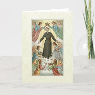 Catholic St. Gerard Majella Religious Childbirth Card