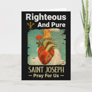 Catholic St. Joseph, Patron Saint Of Fathers, Pray Card