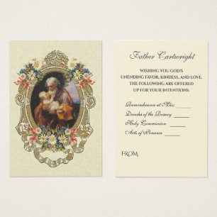 Catholic St. Joseph Spiritual Bouquet Holy Cards