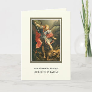Catholic St. Michael Archangel Prayer  Card