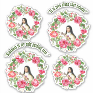 Catholic St. Therese Quotes Pink Roses