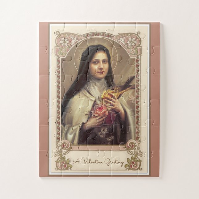 Catholic St. Therese the Little Flower of Jesus Jigsaw Puzzle (Vertical)