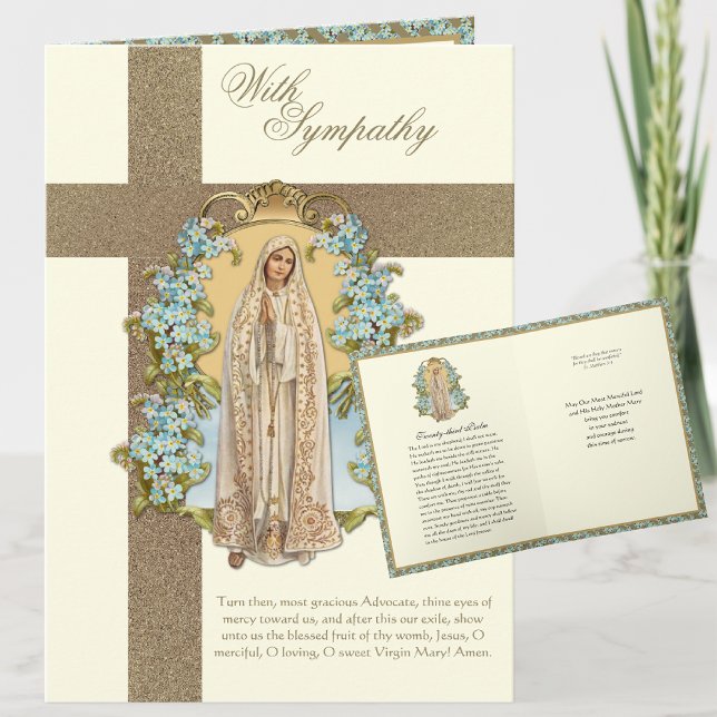 Catholic Sympathy Condolence Virgin Mary Card (Creator Uploaded)
