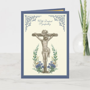Catholic Sympathy Funeral Scripture Jesus  Card