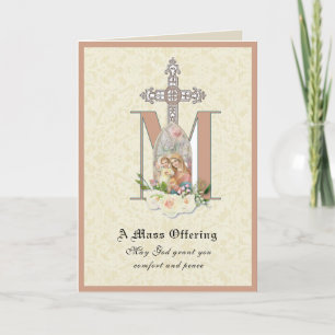 Catholic Sympathy Mass Offering Virgin Mary Card