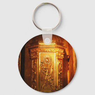 Catholic tabernacle key ring