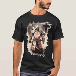 Catholic Templar Knights Templar Cross T-Shirt