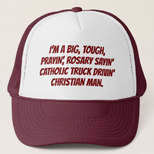 CATHOLIC TRUCKER DECLARATION HAT