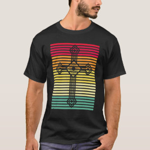 Catholic Vintage Cross Easter T-Shirt