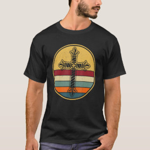 Catholic Vintage Cross Easter T-Shirt
