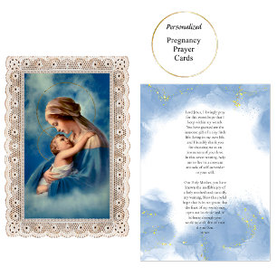 Catholic Virgin Mary Pregnancy Prayer Card