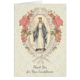 Catholic Virgin Mary Thank You Funeral Prayer