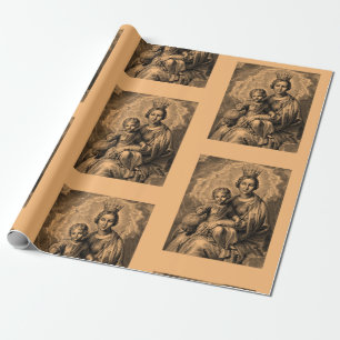 Catholic Virgin Mary Wrapping Paper