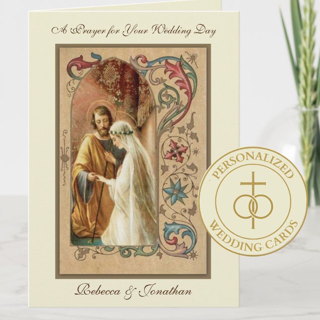 Catholic Wedding Anniversary Engagement Prayer  Card (Creator Uploaded)
