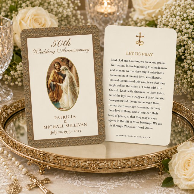 Catholic Wedding Anniversary Prayer Card (Creator Uploaded)