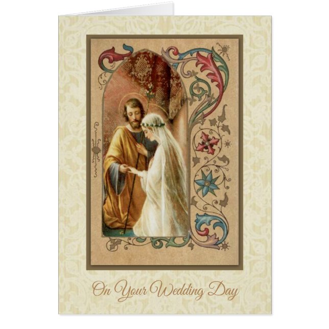 Catholic  Wedding Blessed Virgin Mary Joseph (Front)