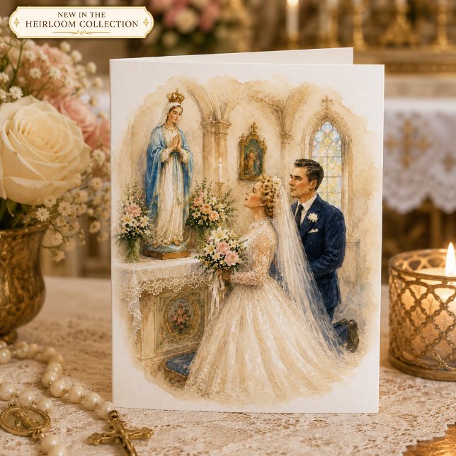 Catholic Wedding Blessing Blessed Mother Altar Card (Creator Uploaded)