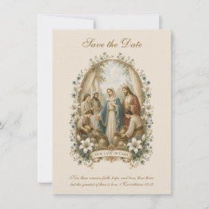 Catholic Wedding Cana Save the Date