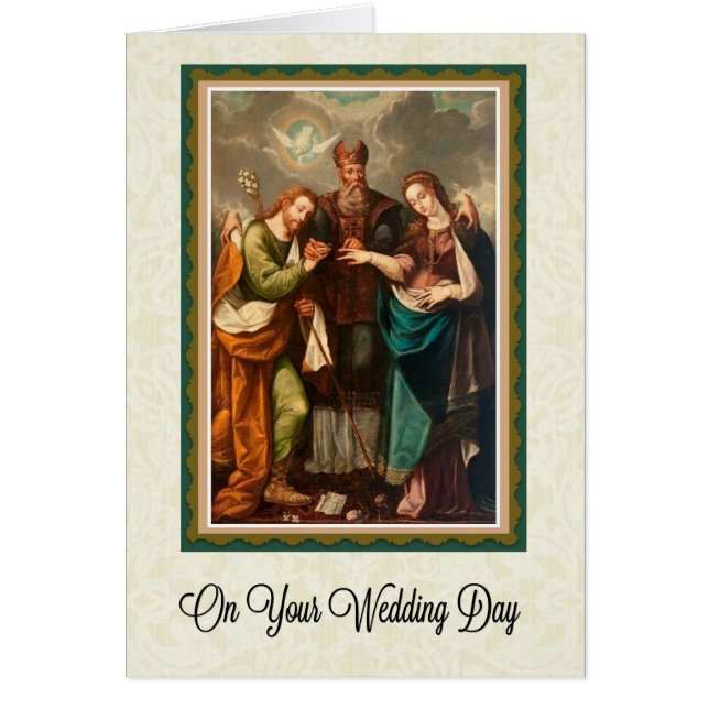 Catholic Wedding Card w/scripture verse (Front)