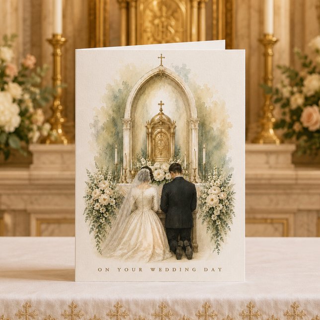 Catholic Wedding Day Blessings Heirloom Card (Creator Uploaded)