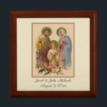 Catholic Wedding Favour Holy Family Elegant Gift Box<br><div class="desc">This is a beautiful traditional Catholic image of the Holy Family,  Jesus,  the Blessed Virgin Mary,  & St. Joseph.  All texts and fonts may be modified.</div>