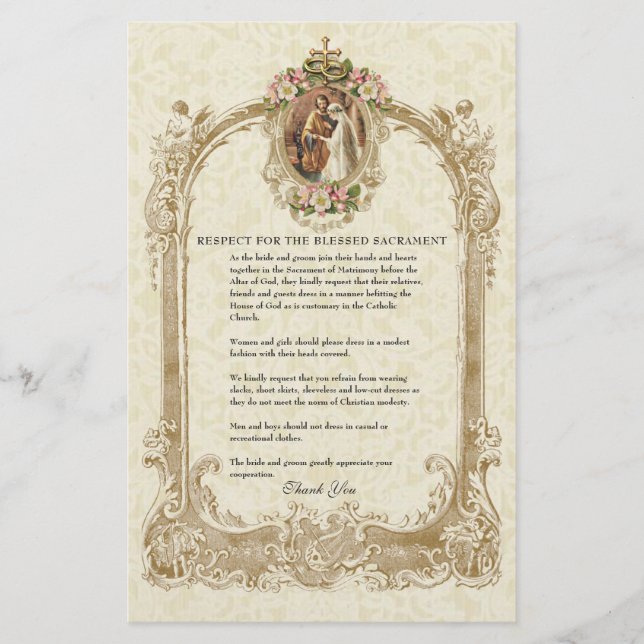 Catholic Wedding Modest Church Attire for Guests  (Front)