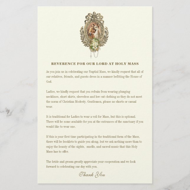 Catholic Wedding Modest Church Attire Ivory  (Front)