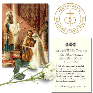 Catholic Wedding Prayer Betrothal Mary Joseph Business Card