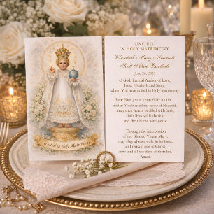 Catholic Wedding Prayer Card Betrothal