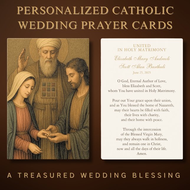 Catholic Wedding Prayer Card Betrothal  (Creator Uploaded)